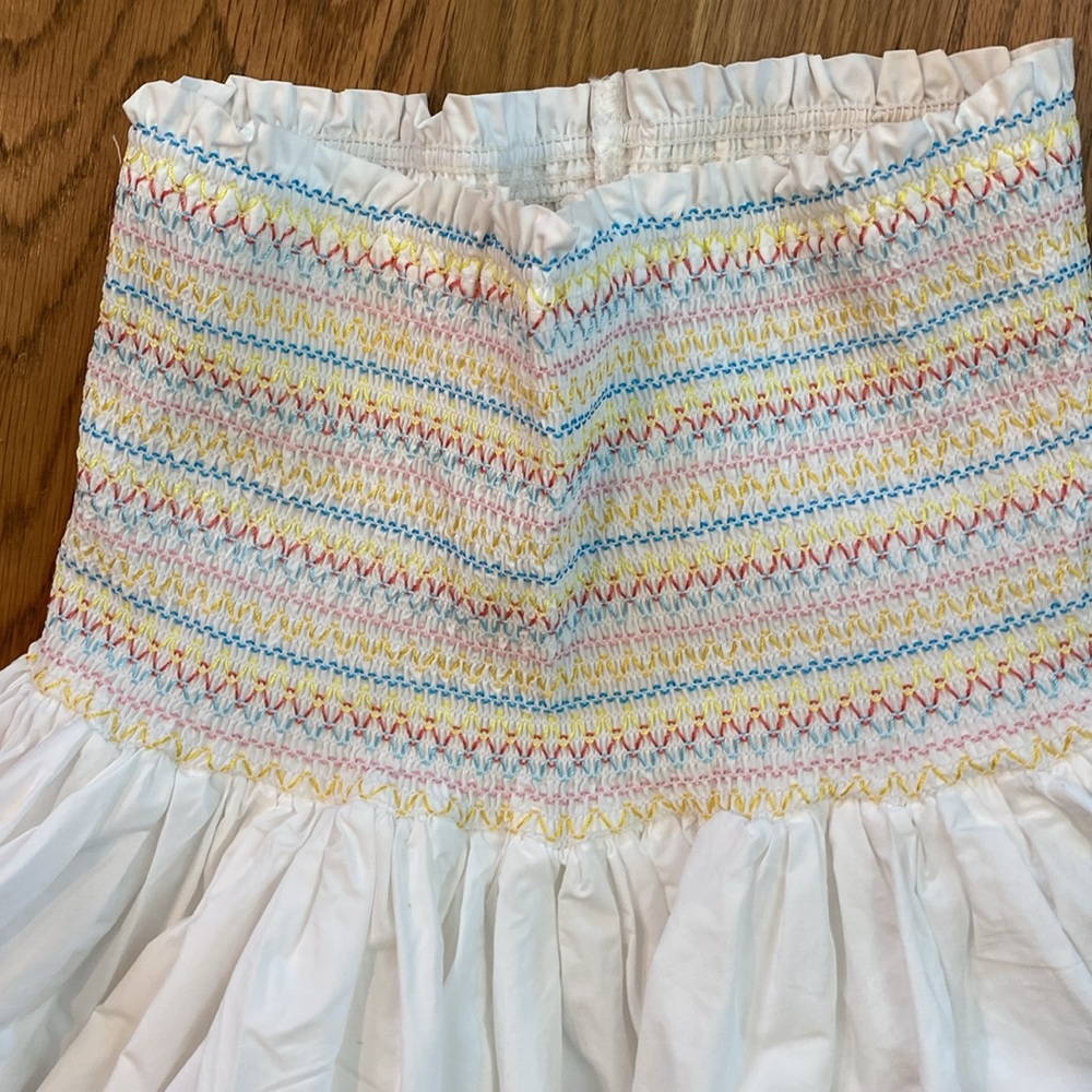 Cake for dinner smocked skirt